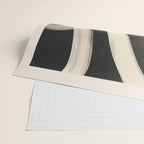 Black and White Abstract Line Art 1 Wrapping Paper Gallery Image 2