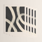 Black and White Abstract Line Art 1 Wrapping Paper Gallery Image 3