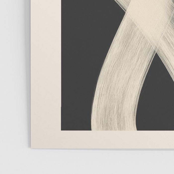 Black and White Abstract Line Art 1 Poster Gallery Image 3