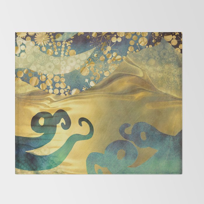 Underwater Dream I Throw Blanket Gallery Image 2