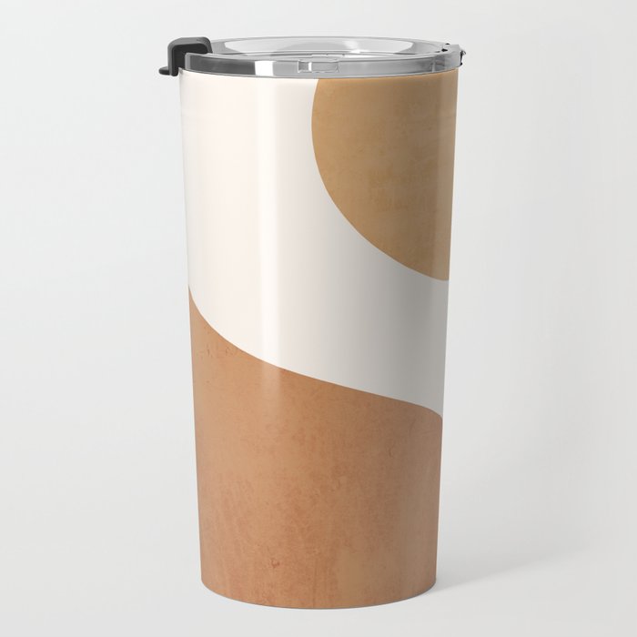 Minimal Abstract Art Landscape 9 Travel Mug Gallery Image 3