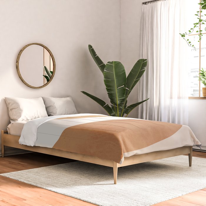Minimal Abstract Art Landscape 9 Comforter Gallery Image 2