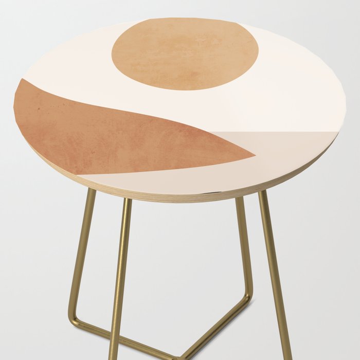 Minimal Abstract Art Landscape 9 Side Table Gallery Image 2