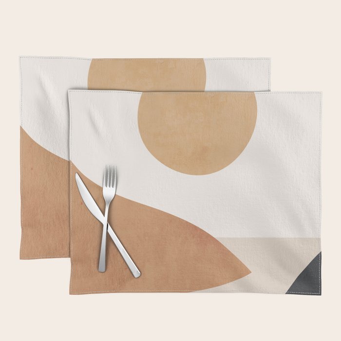 Minimal Abstract Art Landscape 9 Placemat Gallery Image 1
