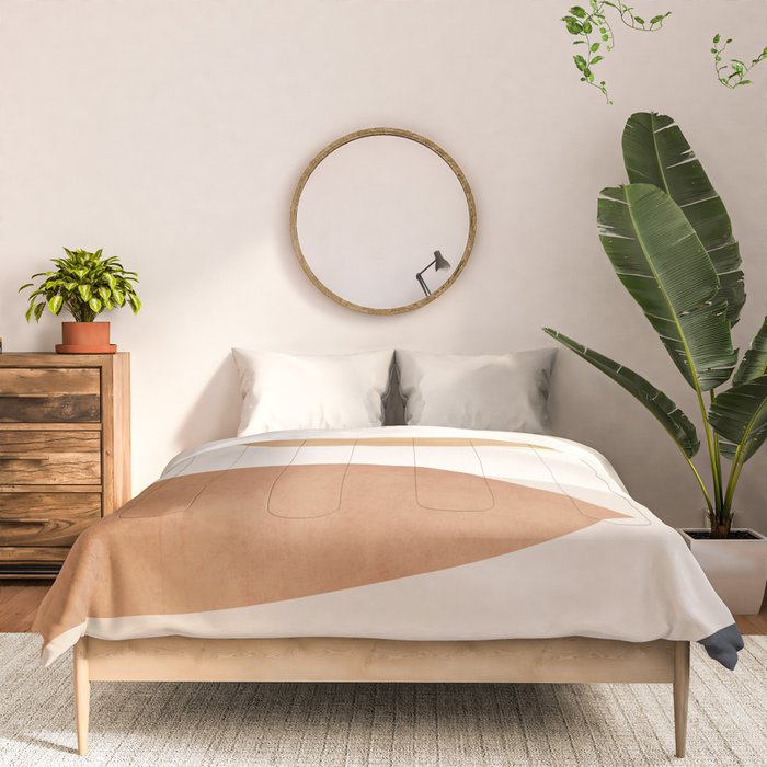 Minimal Abstract Art Landscape 9 Comforter Gallery Image 3