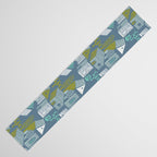 bonjour ma vie; City life collection blue teal Table Runner Gallery Image 3