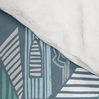 bonjour ma vie; City life collection blue teal Comforter Gallery Image 4