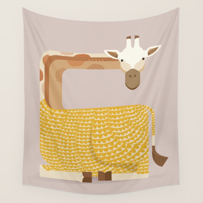 Whimsical Giraffe Wall Tapestry Gallery Image 4