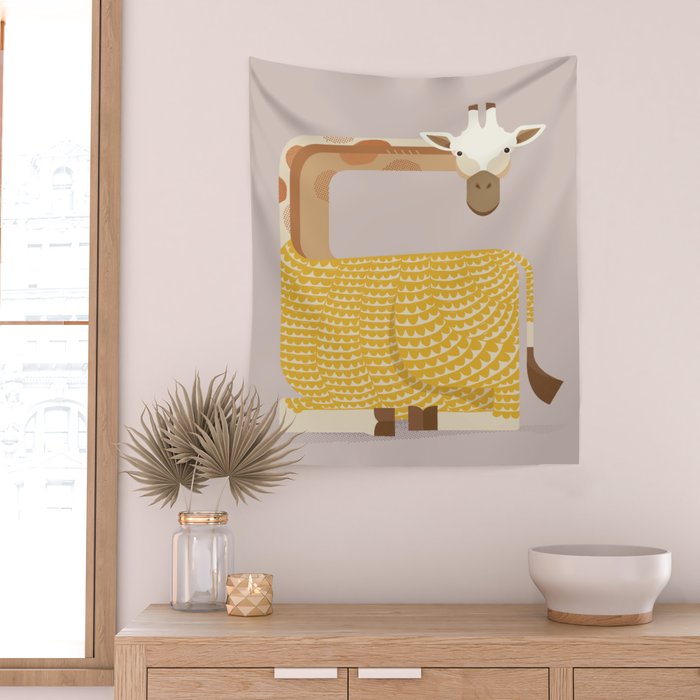 Whimsical Giraffe Wall Tapestry Gallery Image 2