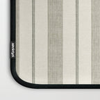 ivy stripes - cream and olive green Laptop Sleeve Gallery Image 3