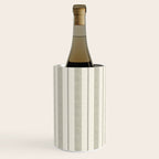 ivy stripes - cream and olive green Wine Chiller Gallery Image 3