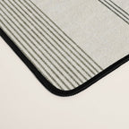ivy stripes - cream and olive green Desk Mat Gallery Image 4