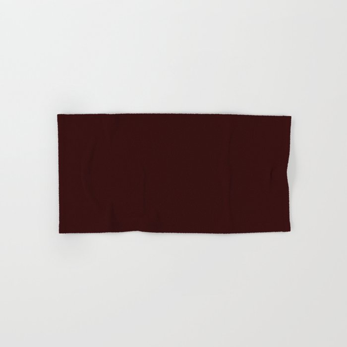 Dark Maroon Broown Solid Color Plain Earth Tone Modern Abstract  Bath Towel Gallery Image 1