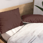 Dark Maroon Broown Solid Color Plain Earth Tone Modern Abstract  Pillow Sham Gallery Image 2