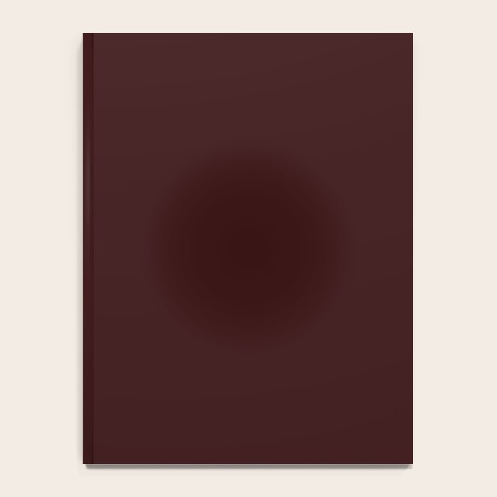Dark Maroon Broown Solid Color Plain Earth Tone Modern Abstract  Notebook Gallery Image 4