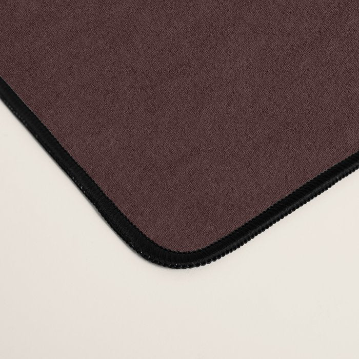 Dark Maroon Broown Solid Color Plain Earth Tone Modern Abstract  Desk Mat Gallery Image 4