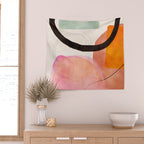 mid century organic shapes spring 21 /3 Wall Tapestry Gallery Image 2