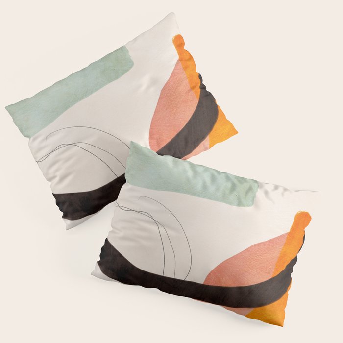 mid century organic shapes spring 21 /3 Pillow Sham Gallery Image 3