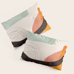 mid century organic shapes spring 21 /3 Pillow Sham Gallery Image 3