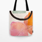 mid century organic shapes spring 21 /3 Tote Bag Gallery Image 1