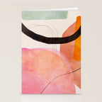 mid century organic shapes spring 21 /3 Stationery Card Gallery Image 2