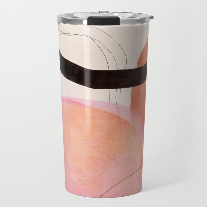 mid century organic shapes spring 21 /3 Travel Mug Gallery Image 1