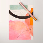 mid century organic shapes spring 21 /3 Wrapping Paper Gallery Image 1