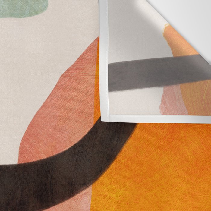 mid century organic shapes spring 21 /3 Wall Tapestry Gallery Image 3