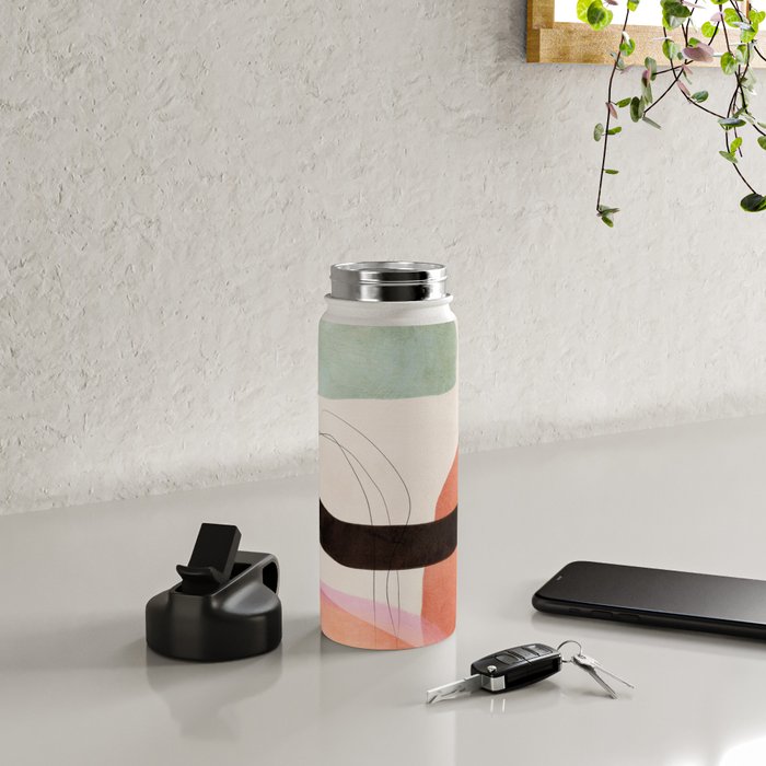 mid century organic shapes spring 21 /3 Water Bottle Gallery Image 4