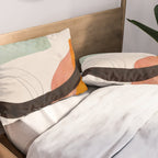 mid century organic shapes spring 21 /3 Pillow Sham Gallery Image 2