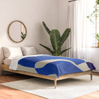 Blue Nude Geometric Modern Print Comforter Gallery Image 2