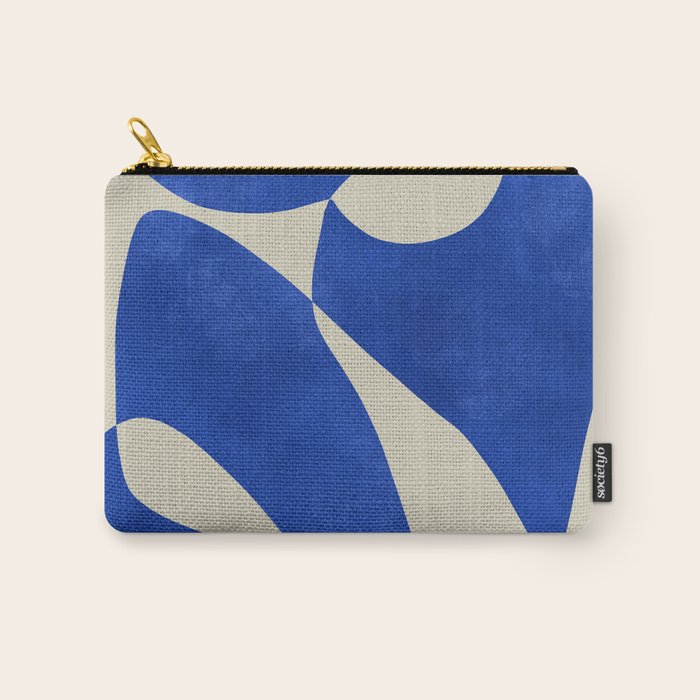 Blue Nude Geometric Modern Print Carry All Pouch Gallery Image 1