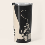 Tropical Girl /Abstract Minimal Travel Mug Gallery Image 3