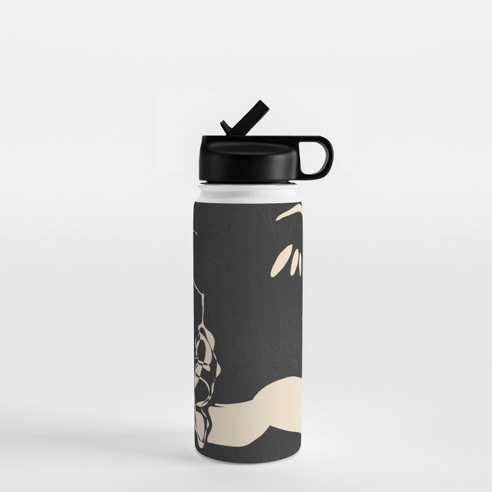 Tropical Girl /Abstract Minimal Water Bottle Gallery Image 1