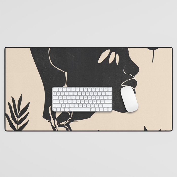 Tropical Girl /Abstract Minimal Desk Mat Gallery Image 1