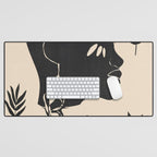 Tropical Girl /Abstract Minimal Desk Mat Gallery Image 1