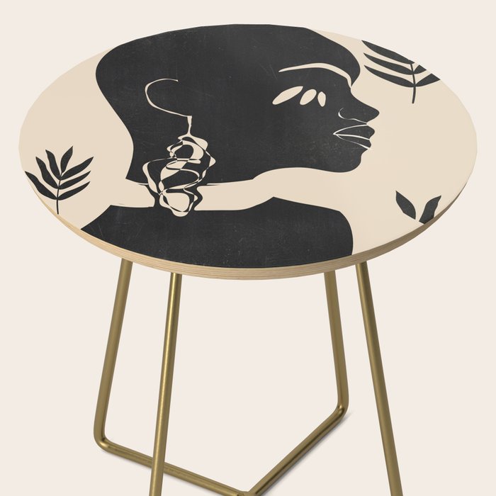 Tropical Girl /Abstract Minimal Side Table Gallery Image 2