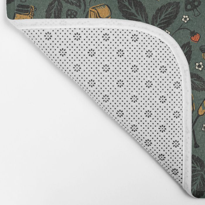 Summer Camping - Forest Green Bath Mat Gallery Image 2