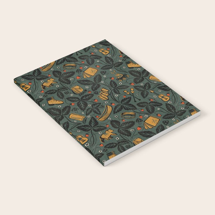 Summer Camping - Forest Green Notebook