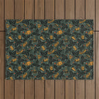 Summer Camping - Forest Green Outdoor Rug Gallery Image 1