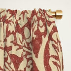 William Morris Brer Rabbit Church Red Biscuit Vintage Pattern  Window Curtain Gallery Image 2