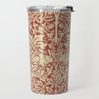 William Morris Brer Rabbit Church Red Biscuit Vintage Pattern  Travel Mug Gallery Image 2