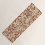 William Morris Brer Rabbit Church Red Biscuit Vintage Pattern  Yoga Mat Gallery Image 1