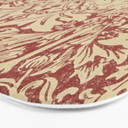 William Morris Brer Rabbit Church Red Biscuit Vintage Pattern  Bath Mat Gallery Image 3