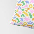 Colorful abstract organic shape patern Pillow Sham Gallery Image 4