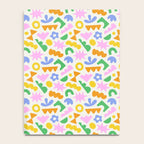 Colorful abstract organic shape patern Notebook Gallery Image 4