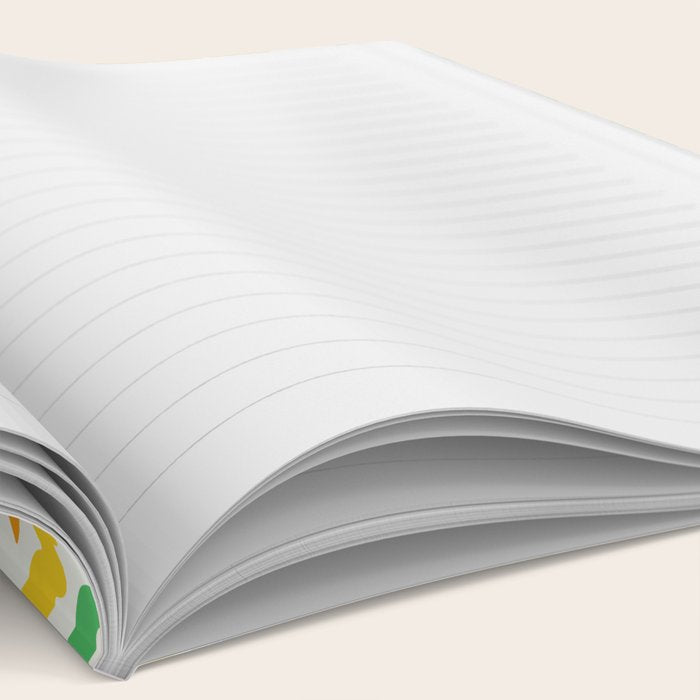 Colorful abstract organic shape patern Notebook Gallery Image 2
