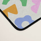 Colorful abstract organic shape patern Desk Mat Gallery Image 4