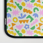 Colorful abstract organic shape patern Laptop Sleeve Gallery Image 3