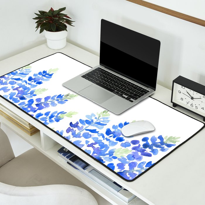 Texas bluebonnets -  bottom Desk Mat Gallery Image 2